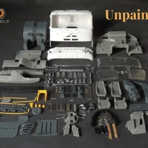 [Unpainted] 1/14 RC Truck Cab KIT JDM-110 Suitable For Tamiya LESU FMX RC Tractor Truck 1/14 Radio Control Parts Accessories Boys Model DIY