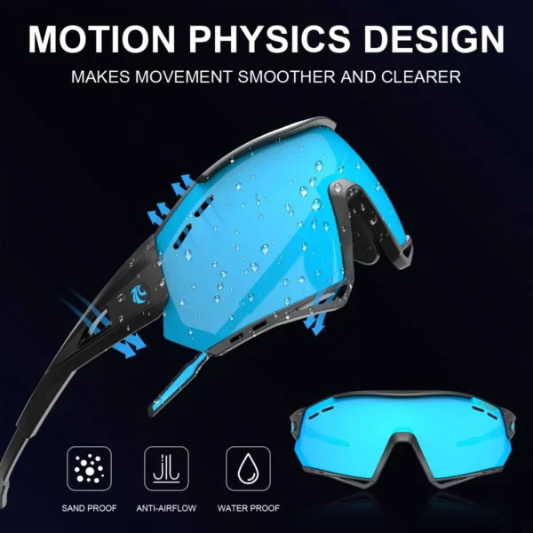 5-lens X-TIGER New Cycling Glasses MTB Bike Protection Eyewear Running Fishing Sports - Image 4