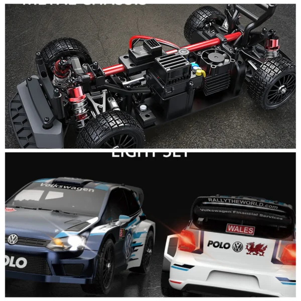 MJX HYPER GO 1/14 14304 POLO WRC Drift Car High Speed 4WD Off-road Brushless Motor Remote control Toy - Image 4