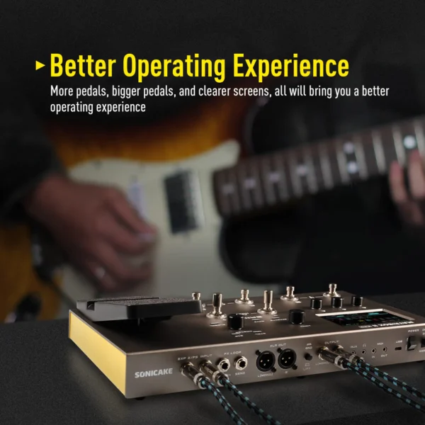 SONICAKE Matribox II Pro 4.3“ colorful touch screen Guitar Bass Amp Modeling IR Multi-Effects with Expression Pedal FX Loop MIDI - Image 5