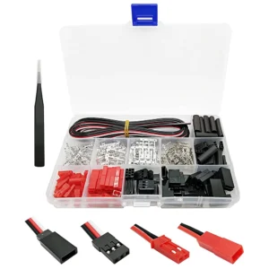 400pcs Connector Female Male 2/3 Pin Kit for JR JST SYP Futaba Male Female Jumper Cable Plug for RC Robot Airplane Car Servo