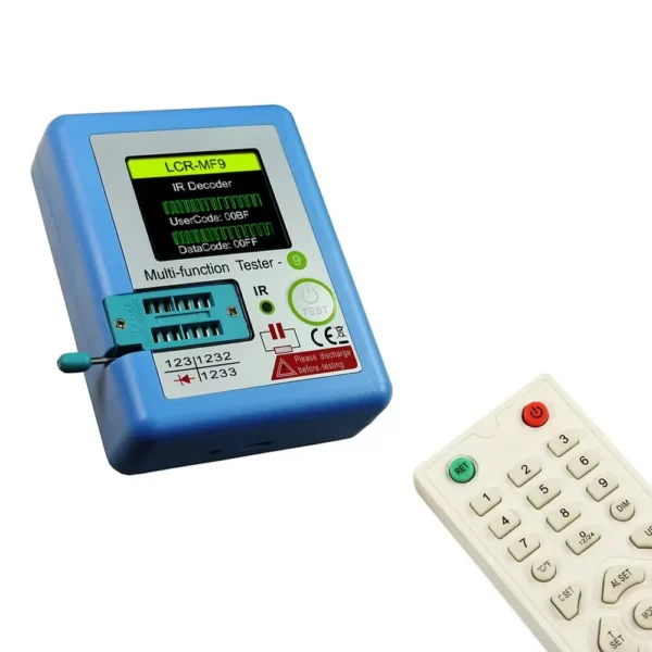 Multi-function lcr mf9 transistor tester tft diode triode capacitance meter lcr esr npn pnp mosfet ir tester for testing - Image 6