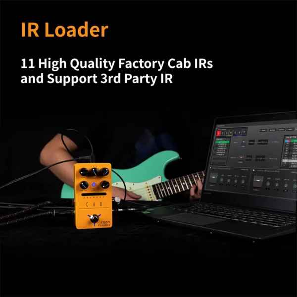 FLAMMA FS07 IR Cabinet Simulation Pedal Cab Simulation Guitar Effects Pedal Impuse Response Loader 7 Presets 11 Factory IR - Image 5