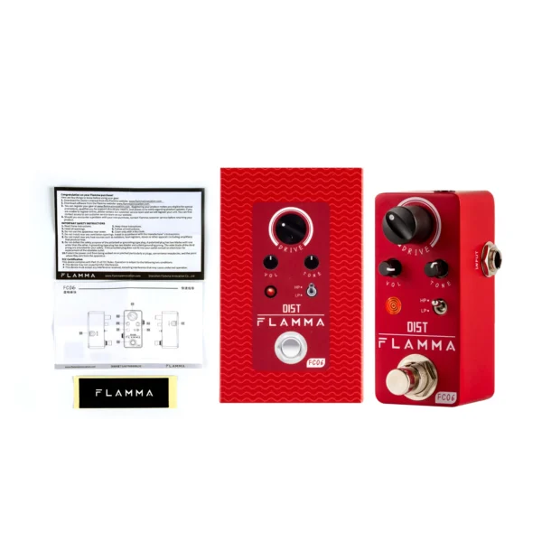 FLAMMA FC06 Distortion Guitar Pedal Electric Guitar Distortion Effects Mini Pedal True Bypass with Power Supply - Image 5