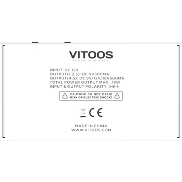 VITOOS DD5-SV2 effect pedal power supply fully isolated Filter ripple Noise reduction High Power Digital effector - Image 4