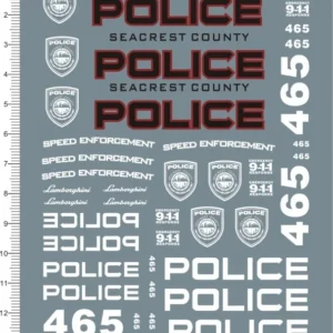 1/18 Scale Need For Speed Markings Roundel Model Kit Water Slide Decal