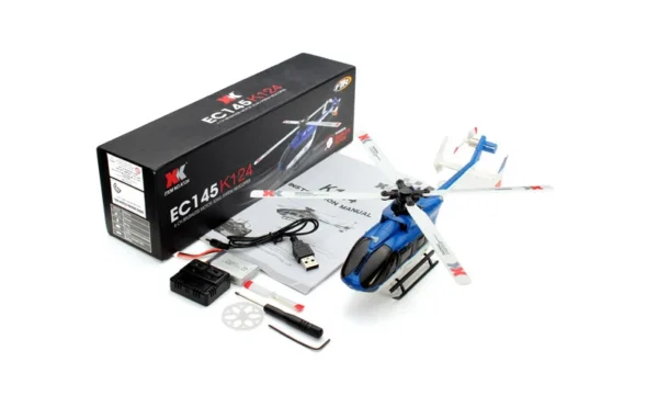 Original XK K124 Helicopter EC145 6CH Brushless 3D 6G System BNF Without transmitter Compatible With FUTABA S-FHSS - Image 3