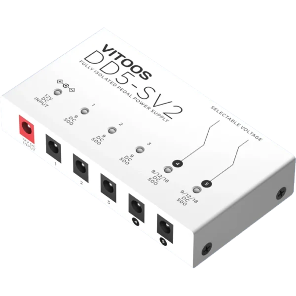 VITOOS DD5-SV2 effect pedal power supply fully isolated Filter ripple Noise reduction High Power Digital effector - Image 5