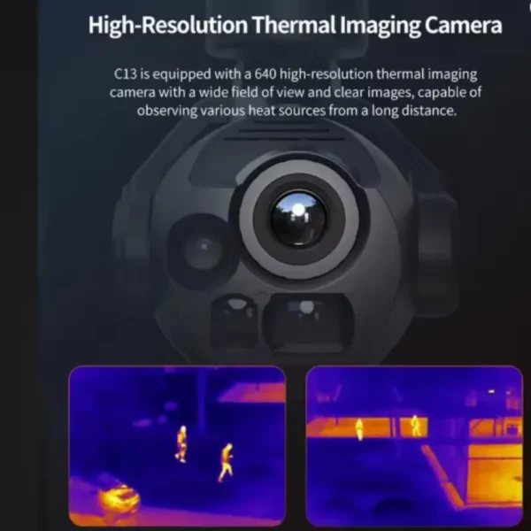 Skydroid C13 AI Tracking 30x Optical Digital Zoom Infrared Thermal Imaging Tri-Light Aerial PTZ Camera - Image 5