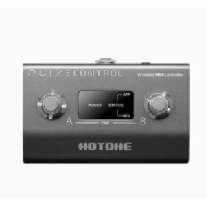 Hotone Pulze Control Wireless MIDI Controller with CTRL/MIDI TRS jacks for adapting external footswitches/expression pedal