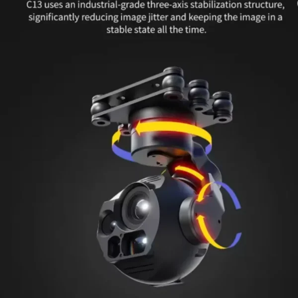 Skydroid C13 AI Tracking 30x Optical Digital Zoom Infrared Thermal Imaging Tri-Light Aerial PTZ Camera