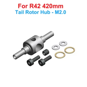 [Tail Rotor Hub] ALZRC - R42 FBL KIT RC Helicopter DIY R42 Helicopter Replacement Parts R42 Tail Pitch Slider Set R42 Plastic Bell Crank Lever