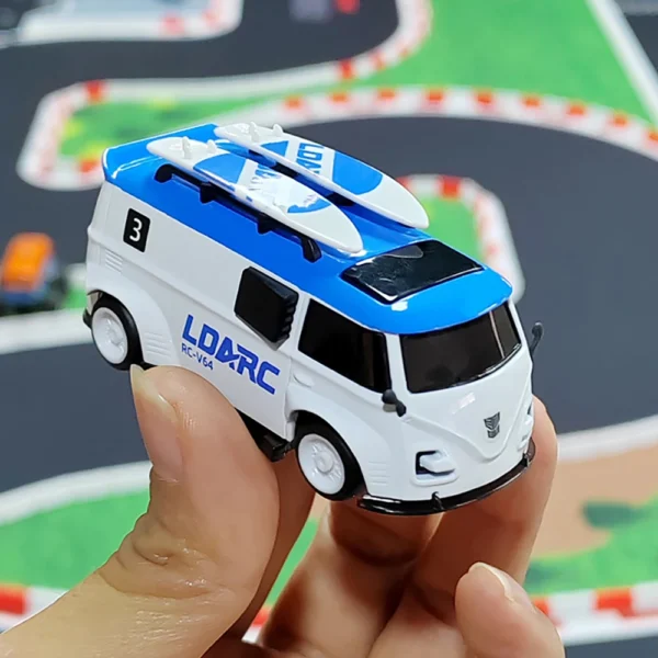 LDARC V64 1/64 MINI RC Simulated Electric Remote Control Model Car Tabletop Bus Vehicle RTR 2.4GHz Adults Children's Toys - Image 6