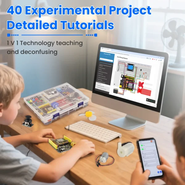 Keyestudio Complete ESP-32 IOT Electronic Engineering Learning Maker Kit+42 Projects Tutorial For Arduino ESP32 C++ Programming - Image 3