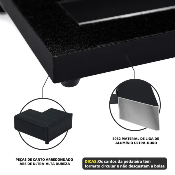 Ghost Fire Customized Unique Foot Stand Guitar Pedal Board Case SPL-04 Pedalboard Guitar Effect Pack With Carry Bag - Image 4