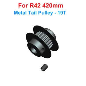 [19T Tail Pulley] ALZRC - R42 FBL KIT RC Helicopter DIY R42 Helicopter Replacement Parts R42 Tail Pitch Slider Set R42 Plastic Bell Crank Lever