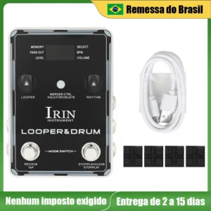 XS-04: IRIN Looper Drum Pedal Electric Guitar Effect Pedal 160 Minutes Recording Time 44.1kHz/24bit Phrase Loop Guitar Accessories