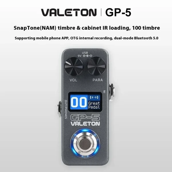 Valeton GP-5 Electric Guitar Integrated Effect Device Processor/NAM&IR Loader Supports Loading Enclosure Third-party IR Files - Image 2