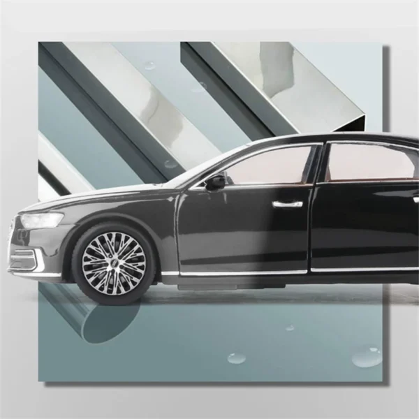 1:32 AUDI A8 Alloy Car Model Diecast Metal Toy Vehicles Car Model High Simulation Sound and Light Collection Childrens Toy Gifts - Image 3