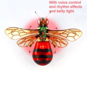 [Voice Rhythm Light] STEAM DIY Robotic Insects Science Invention Electronic Animal for School Competition Non-soldered DIY Kit Stem Toys Robot Animal