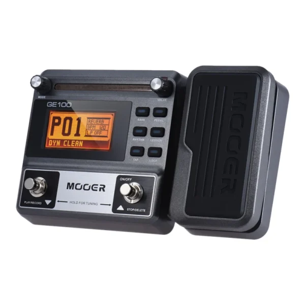 MOOER GE100 Guitar Multi-effects Processor Effect Pedal with Loop Record Tuning Tap Tempo Rhythm Scale & Chord Lesson Function - Image 4