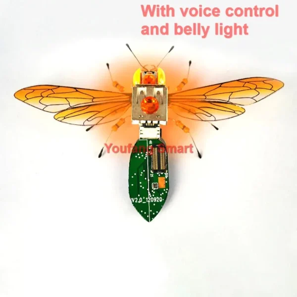 [Voice and light] STEAM DIY Robotic Insects Science Invention Electronic Animal for School Competition Non-soldered DIY Kit Stem Toys Robot Animal