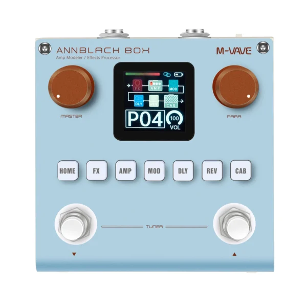 M-VAVE ANNBLACKBOX Multi Effects Processor Rechargeable Guitar Pedal for Electric Guitar Bass