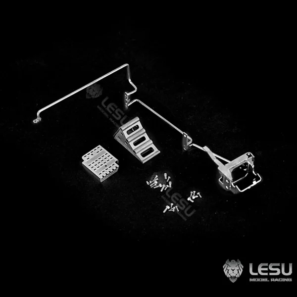Metal Pedal Slip Stopper for Tamiya 1/14 RC Truck Scania MAN Benz Metal Armrest 1:14 Tractor Trailer LESU DIY Parts