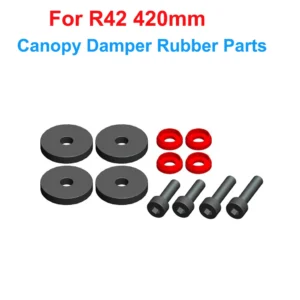 [Damper Rubber] ALZRC - R42 FBL KIT RC Helicopter DIY R42 Helicopter Replacement Parts R42 Tail Pitch Slider Set R42 Plastic Bell Crank Lever