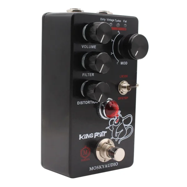 MOSKYAUDIO KING RAT Guitar Effects Pedal True Bypass Pedal Guitarra Fuzz Distortion for Electric Guitar Accessories - Image 3