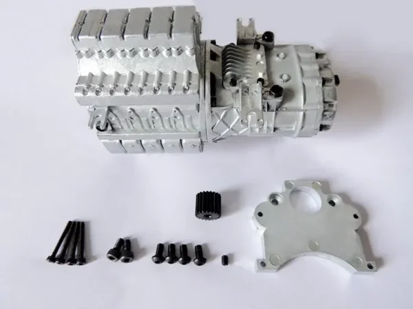 Automatic Continuously Variable Transmission Gearbox with motor for 1/14 Tamiya RC Truck Trailer Tipper Scania MAN Benz Actros Volvo Car - Image 4