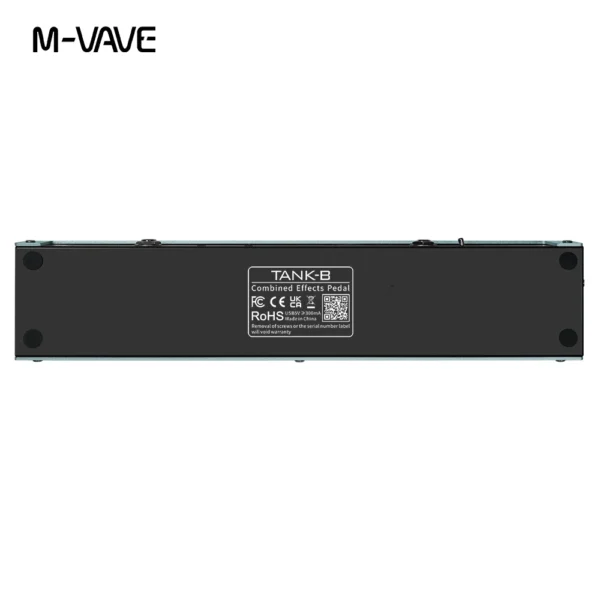 M-VAVE Tank-B Multi-Effect Bass Pedal Rechargeable 36 Presets 9 Preamp Slots 8 IR Cab Slots 3 Modulation/Delay/Reverb Effects - Image 2