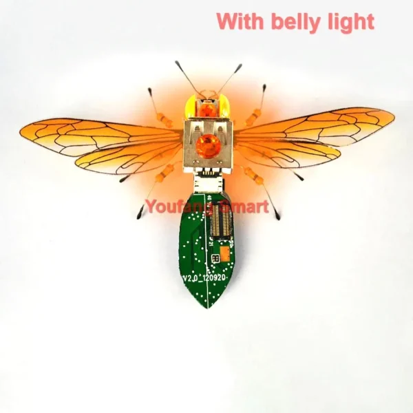 [Wasp light] STEAM DIY Robotic Insects Science Invention Electronic Animal for School Competition Non-soldered DIY Kit Stem Toys Robot Animal