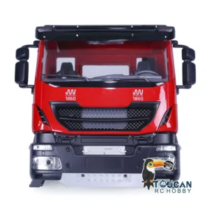 [Red] RC Parts Car Cabin Body Shell for 1/14 Scale RC Truck Tamiyaya Tipper Dumper Car Vehicle Model Accessories Toys TH21808-SMT1