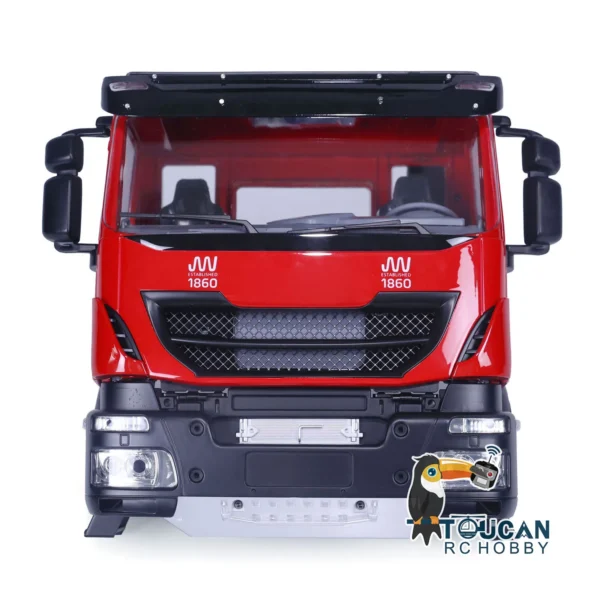 [Red] RC Parts Car Cabin Body Shell for 1/14 Scale RC Truck Tamiyaya Tipper Dumper Car Vehicle Model Accessories Toys TH21808-SMT1