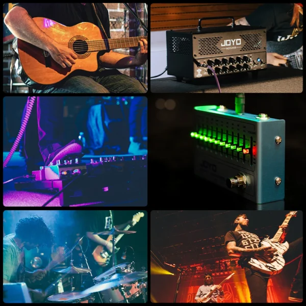 JOYO Guitar Effect Pedal R-12 BAND CONTROLLER Equalizer Pedal 31.25Hz-16kHz 10 Band EQ for 4/5/6/7 String Electric Guitar Bass - Image 4