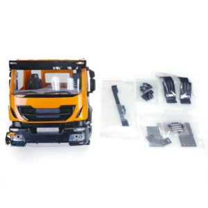 [Orange] RC Parts Car Cabin Body Shell for 1/14 Scale RC Truck Tamiyaya Tipper Dumper Car Vehicle Model Accessories Toys TH21808-SMT1
