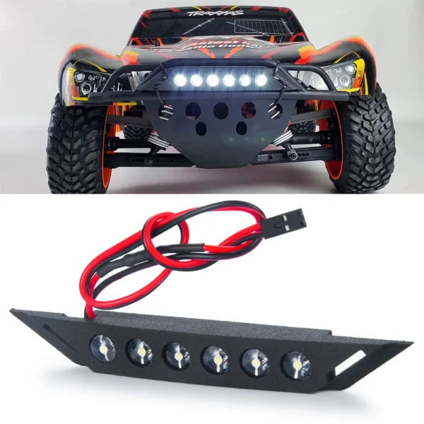Front-and-Rear-Light: YEAHRUN Front Rear LED Lights Set Spotlight Bar Headlights Taillights DC 3-5v for SLASH 1/10 4x4 2wd VXL XL-5 RC Crawler Car - Image 5
