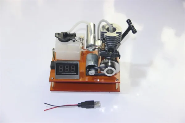 15-level Methanol Engine Modified Gasoline DIY Micro Mini Gasoline Engine DC Generator Fuel Model - Image 5