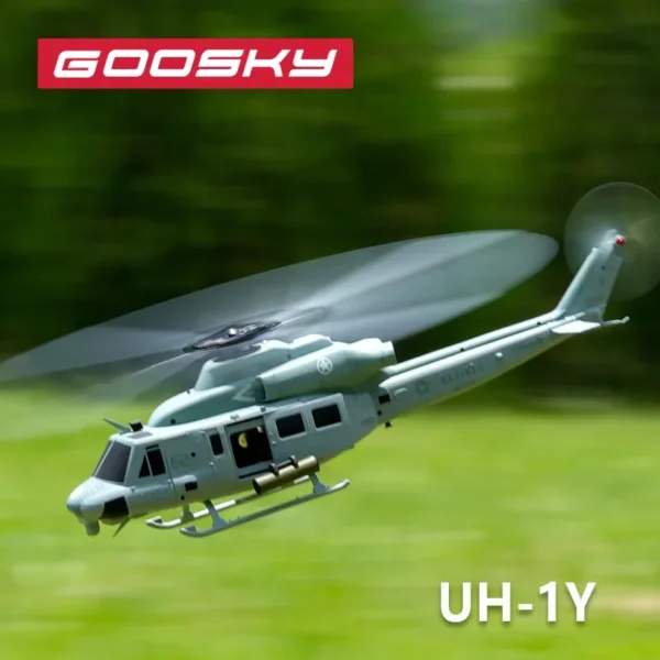 BNF: GOOSKY E2 UH-1Y 3D RC Helicopter UH-1Y Venom Helicopter Hobby Outdoor Fun Remote Control Helicopter - Image 4