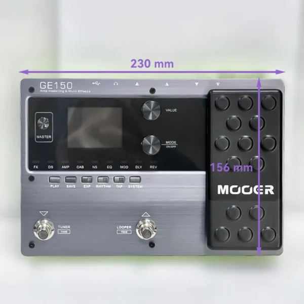 MOOER GE150 Guitar Pedal Multi-effects Amp OTG Looper 151 Effects Tap Tempo Guitar Accessories - Image 3