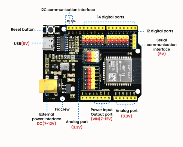 Keyestudio Complete ESP-32 IOT Electronic Engineering Learning Maker Kit+42 Projects Tutorial For Arduino ESP32 C++ Programming - Image 6