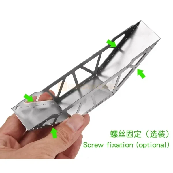 1pcs Stainless Steel One Sided Bridge for 1/18 RC Crawler Traxxas TRX-4M Car Chevrolet K10 Defender Bronco Upgrade Parts - Image 5