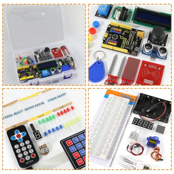 Keyestudio UNO R3 40Project Professional Starter Module Kit with Online Tutorial Compatible with Arduino IDE DIY Electronic Kit - Image 2