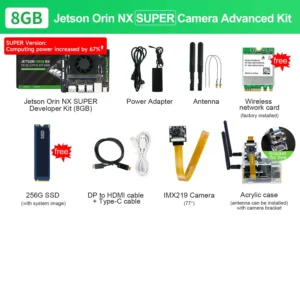 [8GB-CameraKit] Jetson Orin NX Developer Kit Super Version with 117/157TOPS Computing Power For Embedded Edge Systems 8GB/16GB RAM Deep Learning