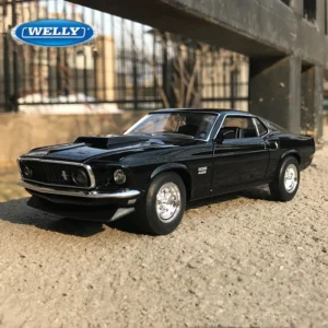 WELLY 1:36 Ford 1969 Mustang Boss 429 Alloy Sports Car Model Diecasts Metal Toy Racing Car Model Simulation Kids Gift Decoration