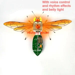 [Voice Rhythm Light] STEAM DIY Robotic Insects Science Invention Electronic Animal for School Competition Non-soldered DIY Kit Stem Toys Robot Animal