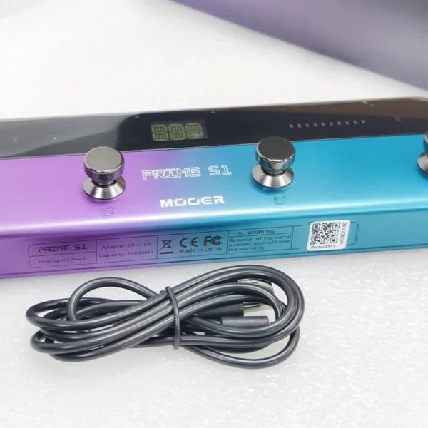 MOOER Guitar Pedal Prime S1 Effectors with 128 Guitar Effects Drum Machine Tuner LOOPER Support Bluetooth Built-in Battery - Image 3