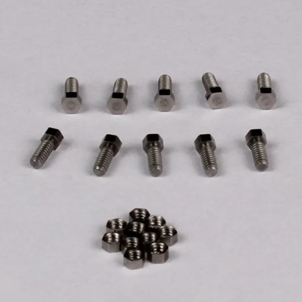 10pcs Stainless Steel 1.6/1.2 Hexagon Screw Nut for 1/14 Tamiya RC Truck Scania 770S MAN Actros 3363 Volvo LXY Car Diy Parts - Image 6