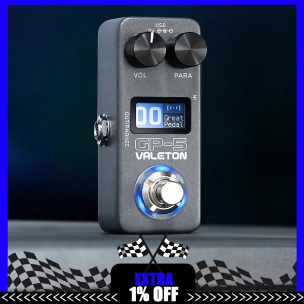 Valeton GP-5 Electric Guitar Integrated Effect Device Processor/NAM&IR Loader Supports Loading Enclosure Third-party IR Files